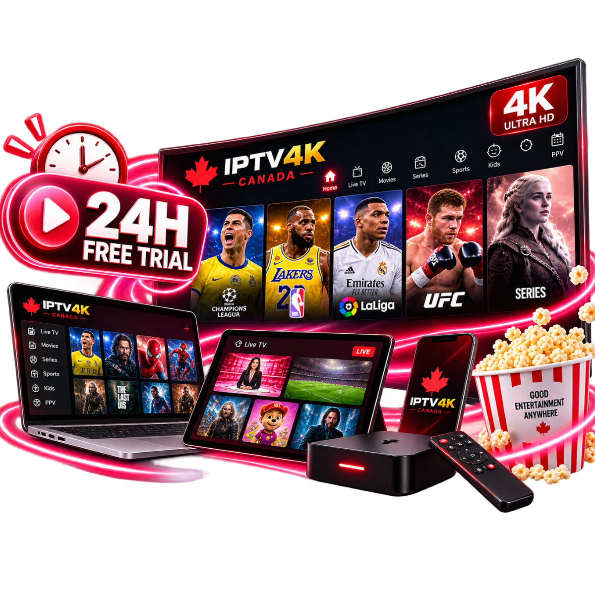 Start streaming IPTV in Calgary on any device